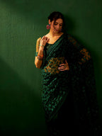 Sangria Embroidered Saree | Grocsy