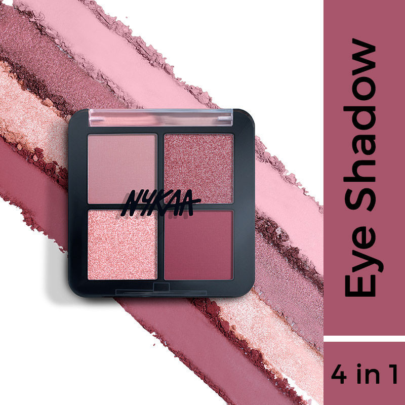 Nykaa Cosmetics Eyes On Me! 4 In 1 Quad Eyeshadow Palette | Grocsy