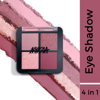 Nykaa Cosmetics Eyes On Me! 4 In 1 Quad Eyeshadow Palette | Grocsy