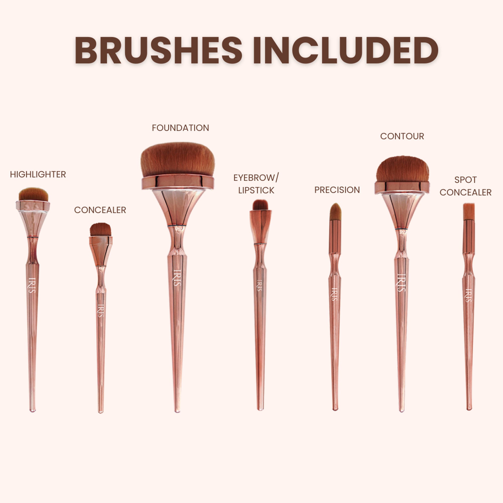 IRIS COSMETICS Luminous Complete Brush Set | Grocsy