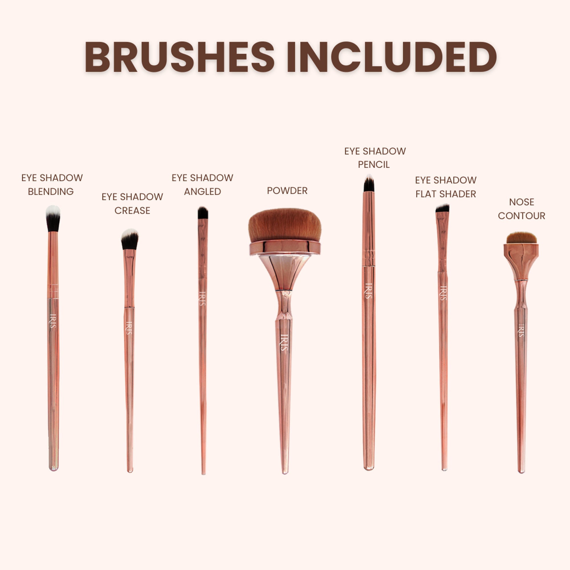 IRIS COSMETICS Luminous Complete Brush Set | Grocsy
