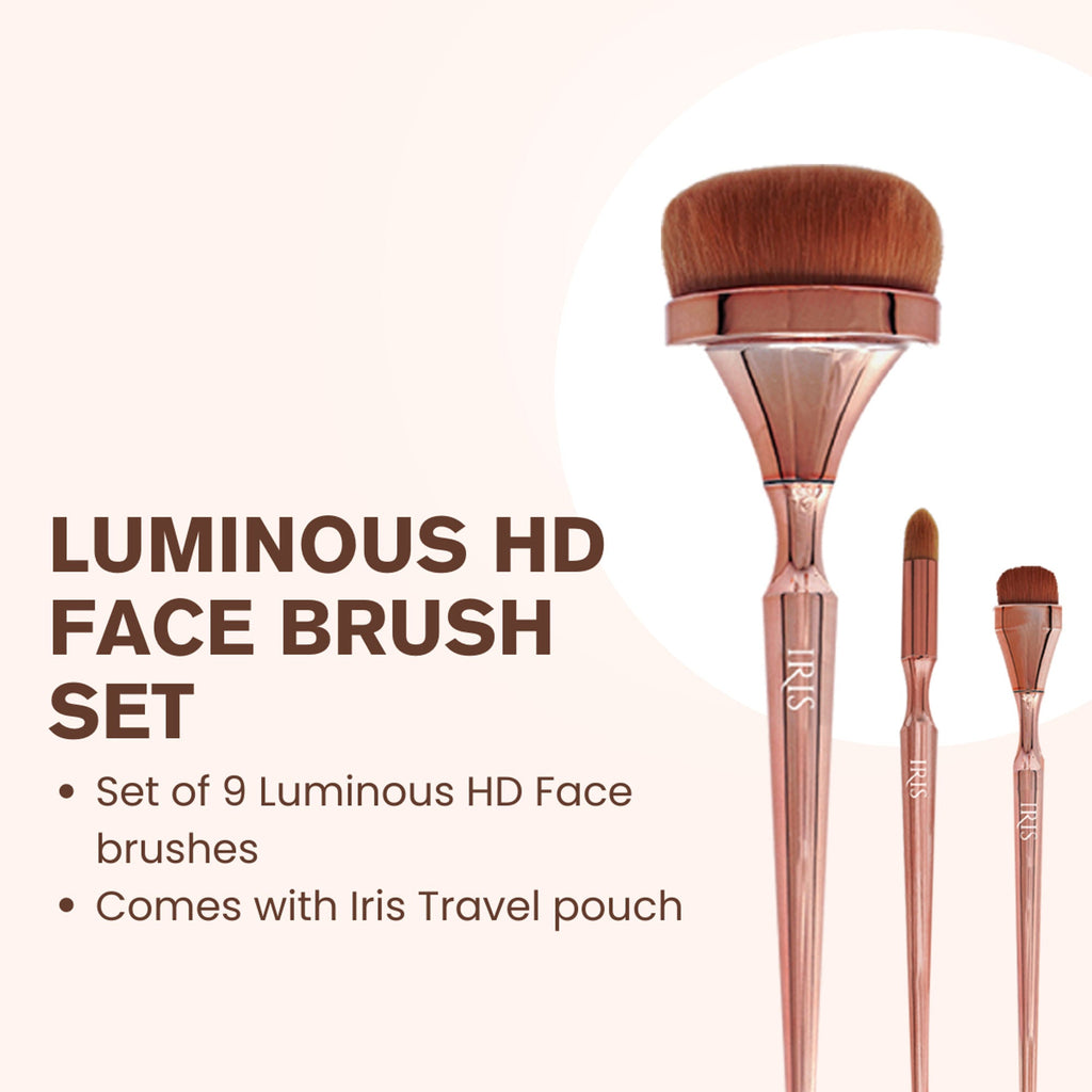 IRIS COSMETICS Luminous Face Brush Set | Grocsy