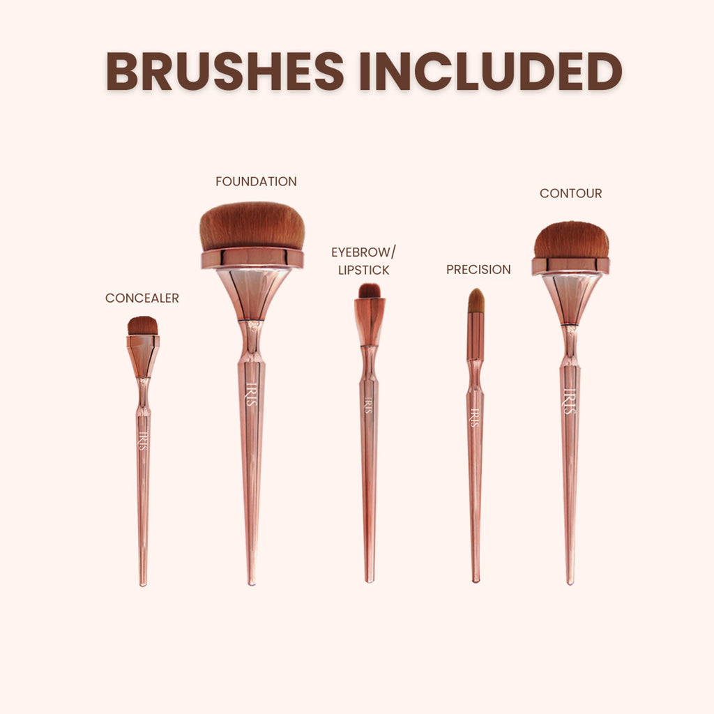 IRIS COSMETICS Luminous Face Brush Set | Grocsy