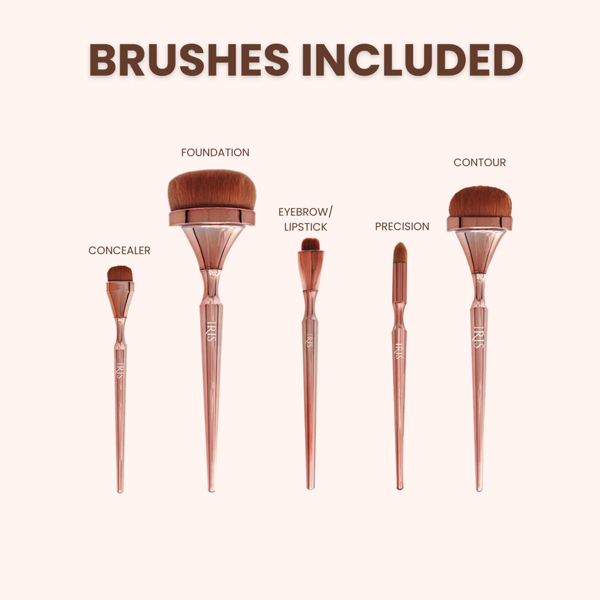 IRIS COSMETICS Luminous Face Brush Set | Grocsy