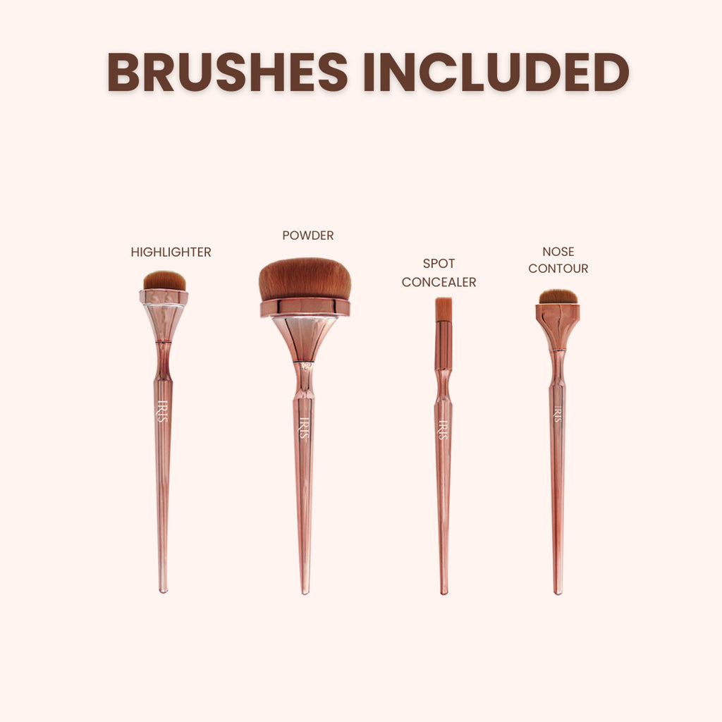 IRIS COSMETICS Luminous Face Brush Set | Grocsy