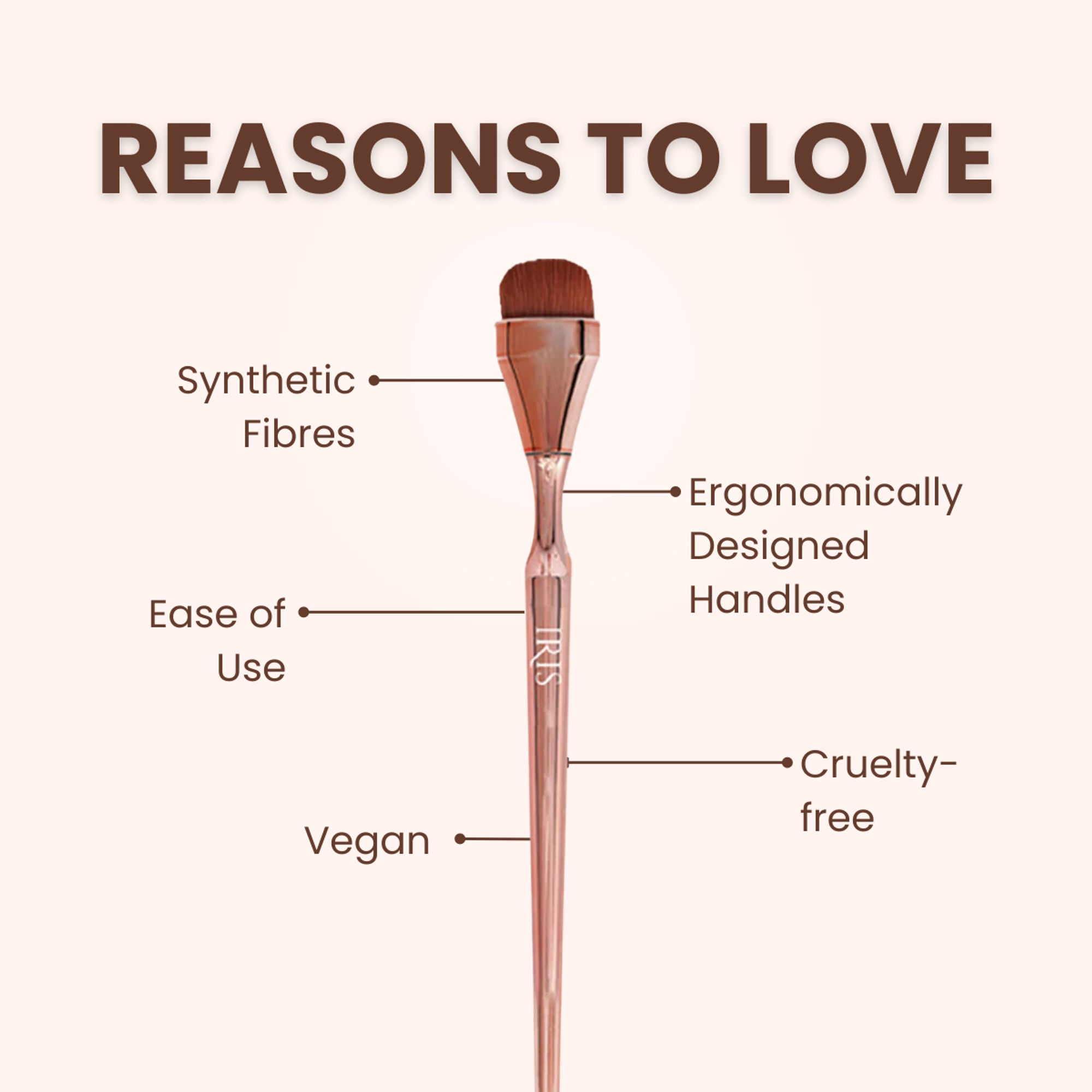 IRIS COSMETICS Luminous HD Concealer Brush | Grocsy