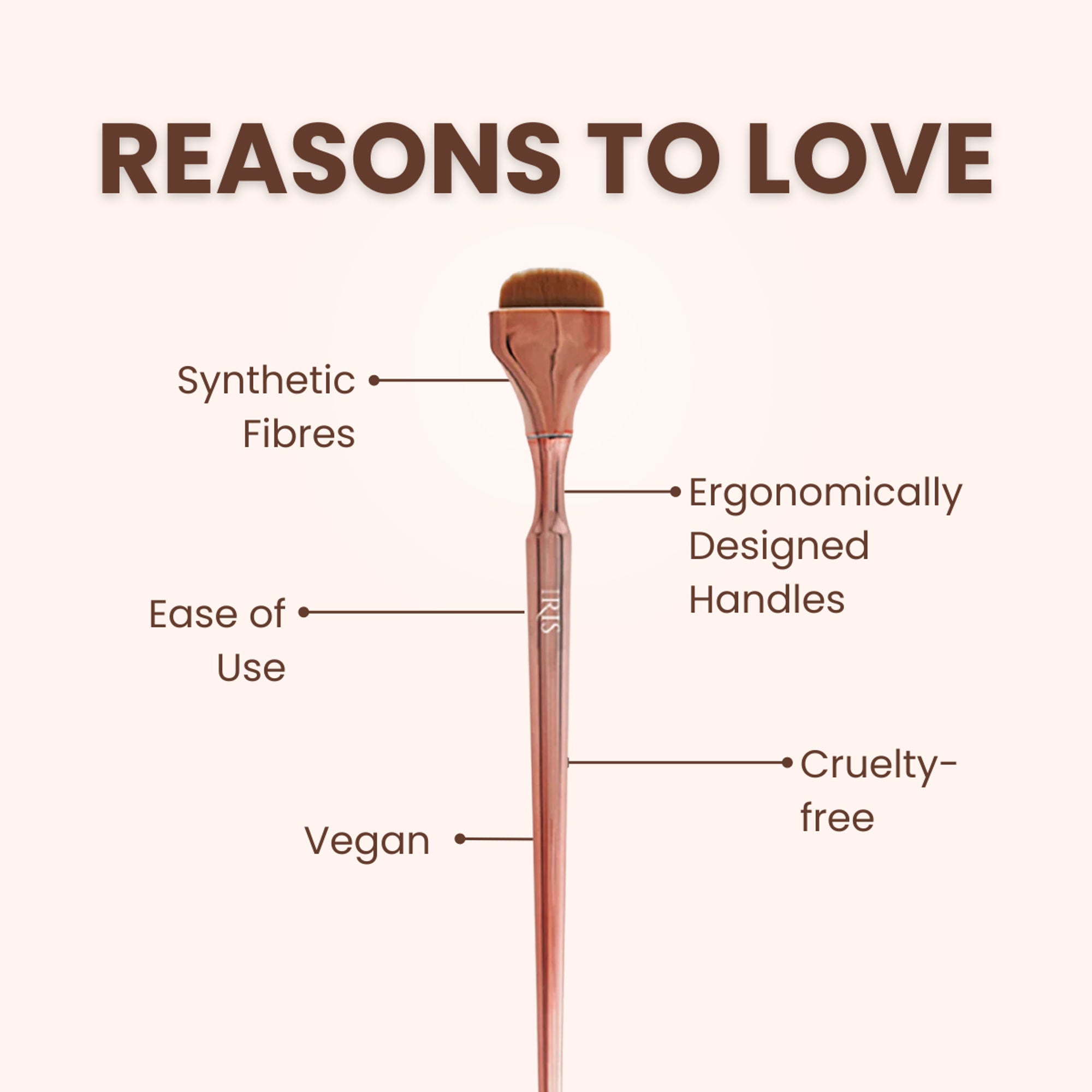 IRIS COSMETICS Luminous HD Nose Contour Brush | Grocsy