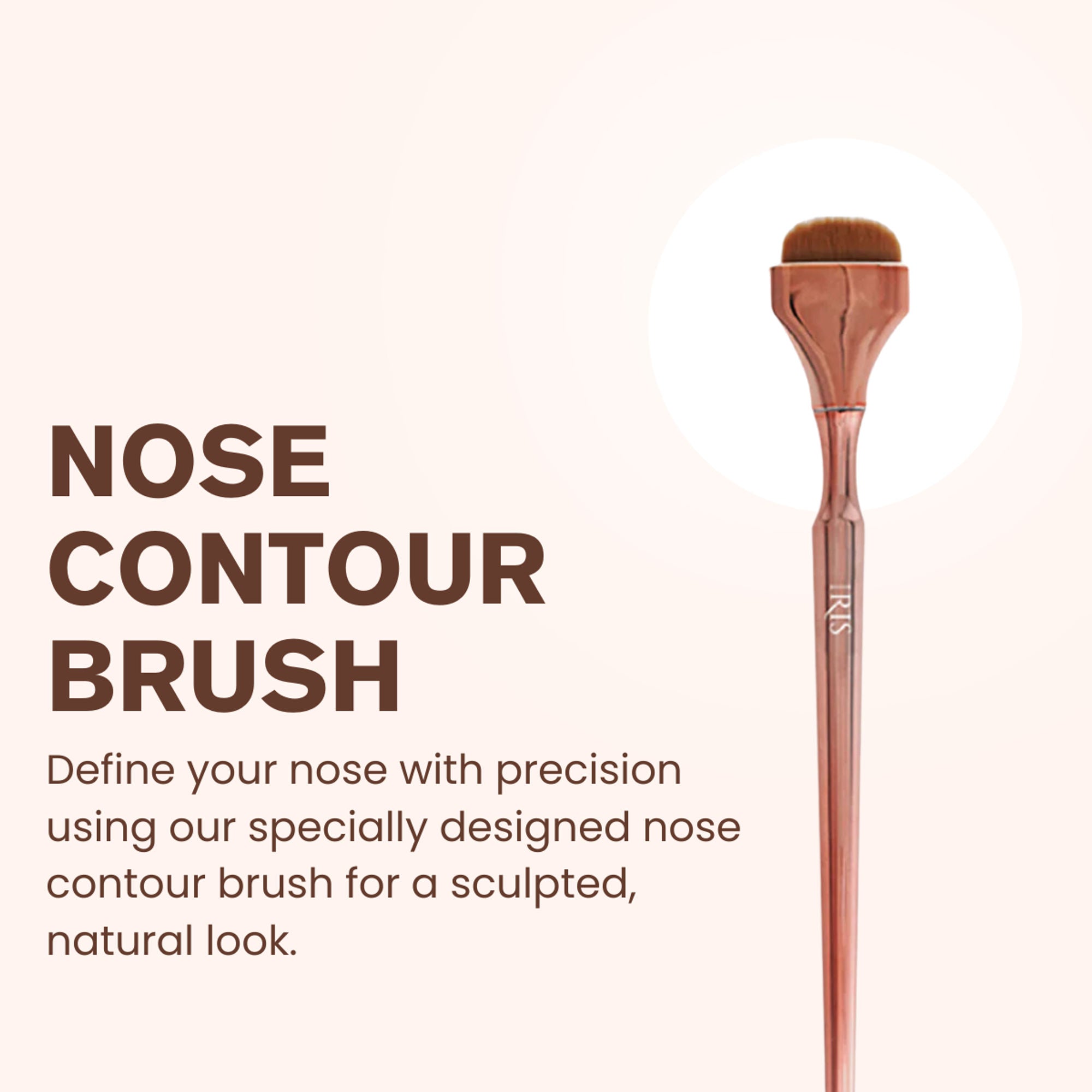 IRIS COSMETICS Luminous HD Nose Contour Brush | Grocsy