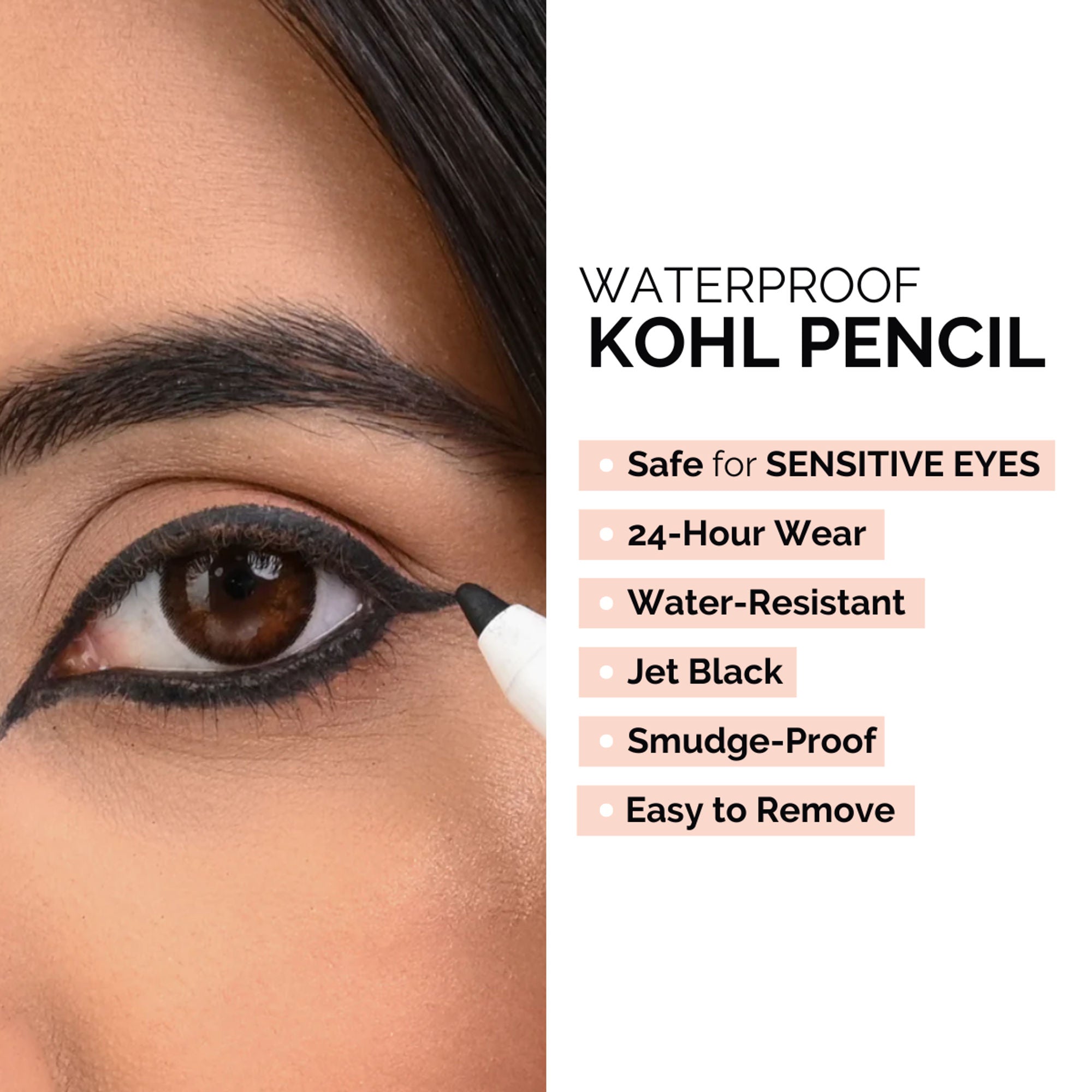 IRIS COSMETICS Back To Black Waterproof Kohl Pencil | Grocsy