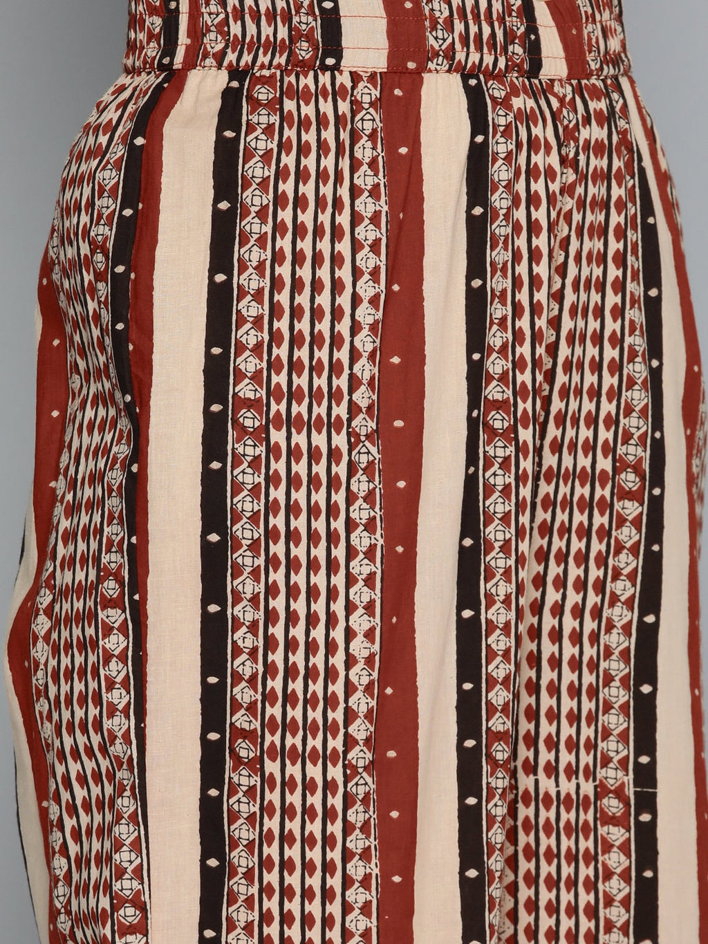HERE&NOW Women Ethnic Motifs Printed Regular Pure Cotton Kurta Set | Grocsy
