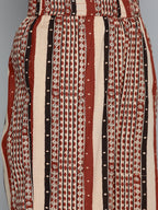 HERE&NOW Women Ethnic Motifs Printed Regular Pure Cotton Kurta Set | Grocsy