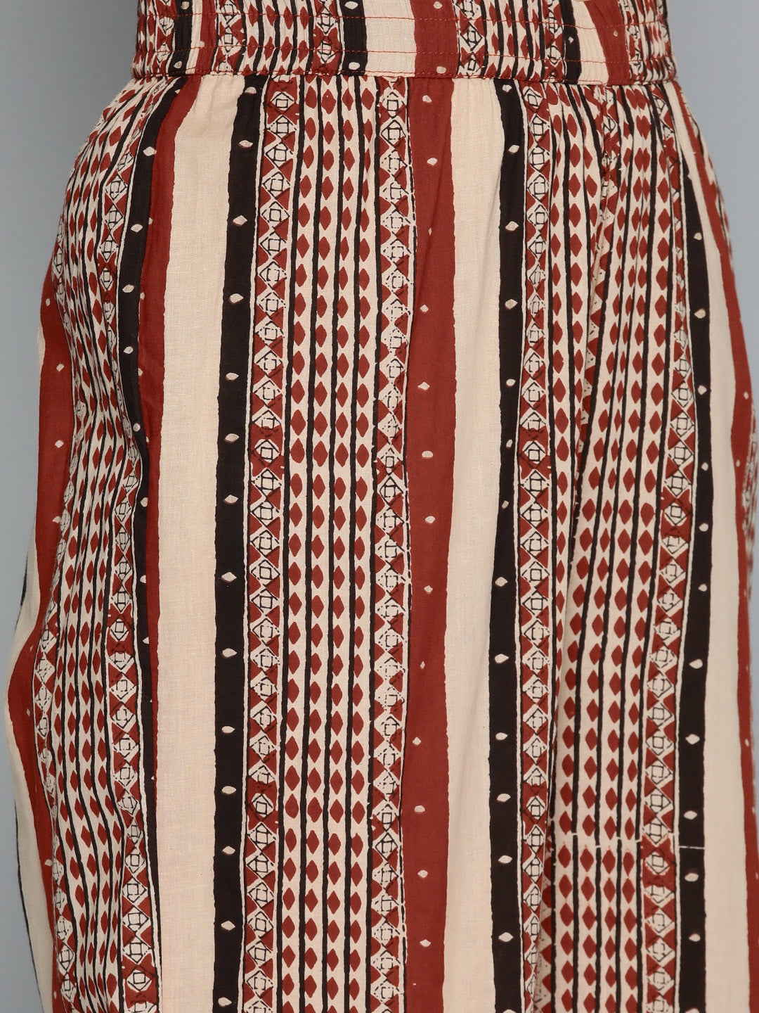 HERE&NOW Women Ethnic Motifs Printed Regular Pure Cotton Kurta Set | Grocsy