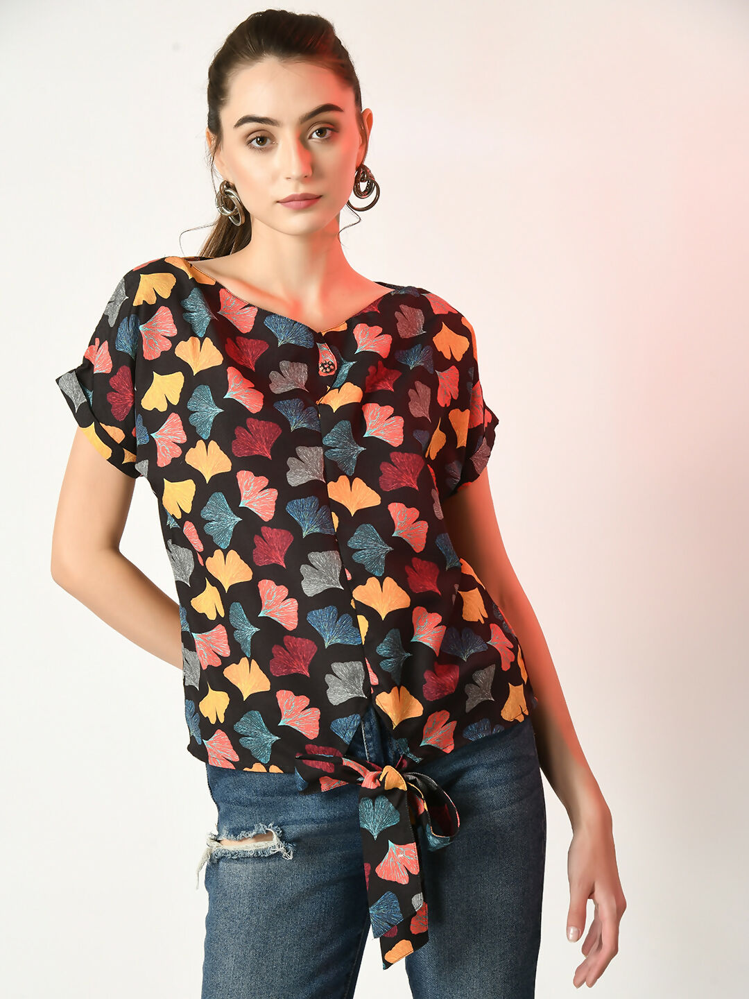 Myshka Women's Multi Printed Top | Grocsy