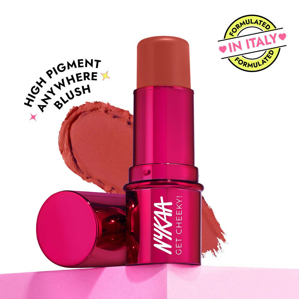 Nykaa Cosmetics Get Cheeky Blush Stick - Rosy Rush | Grocsy