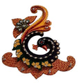 Kundan HandiKrafts Designer Peacock Key Chain Holder With 4 Hooks | Grocsy