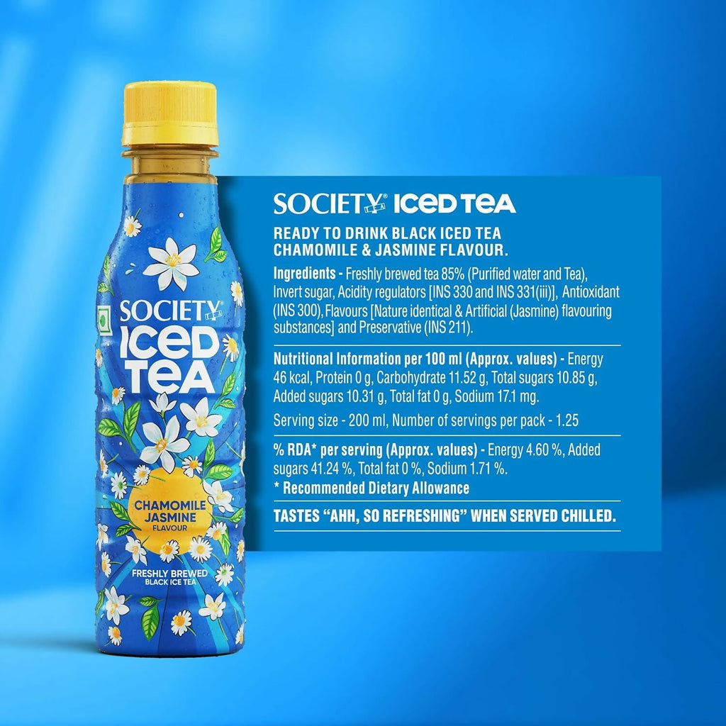 Society Iced Tea Bottle-Chamomile Jasmine | Grocsy