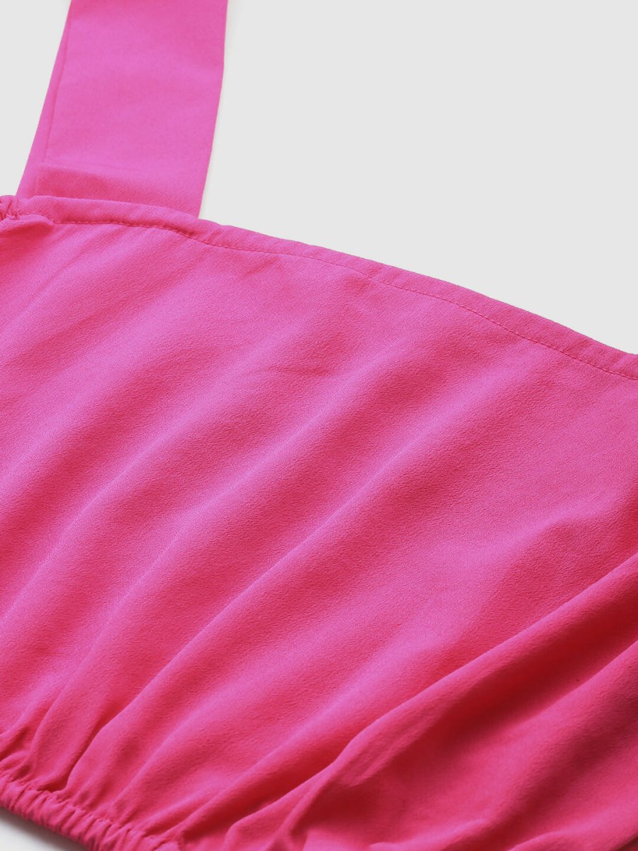 Ahalyaa Women's Traditional Wear Co-ods - Pink | Grocsy