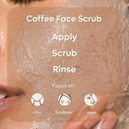 mCaffeine Naked & Raw Coffee Face Scrub with Walnut for Fresh Glow | Grocsy