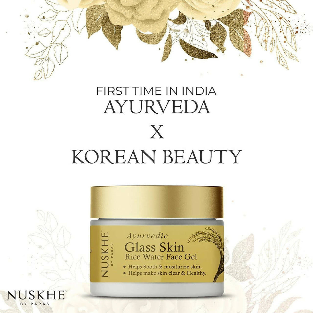 Nuskhe By Paras Ayurvedic Glass Skin Rice Water Face Gel | Grocsy