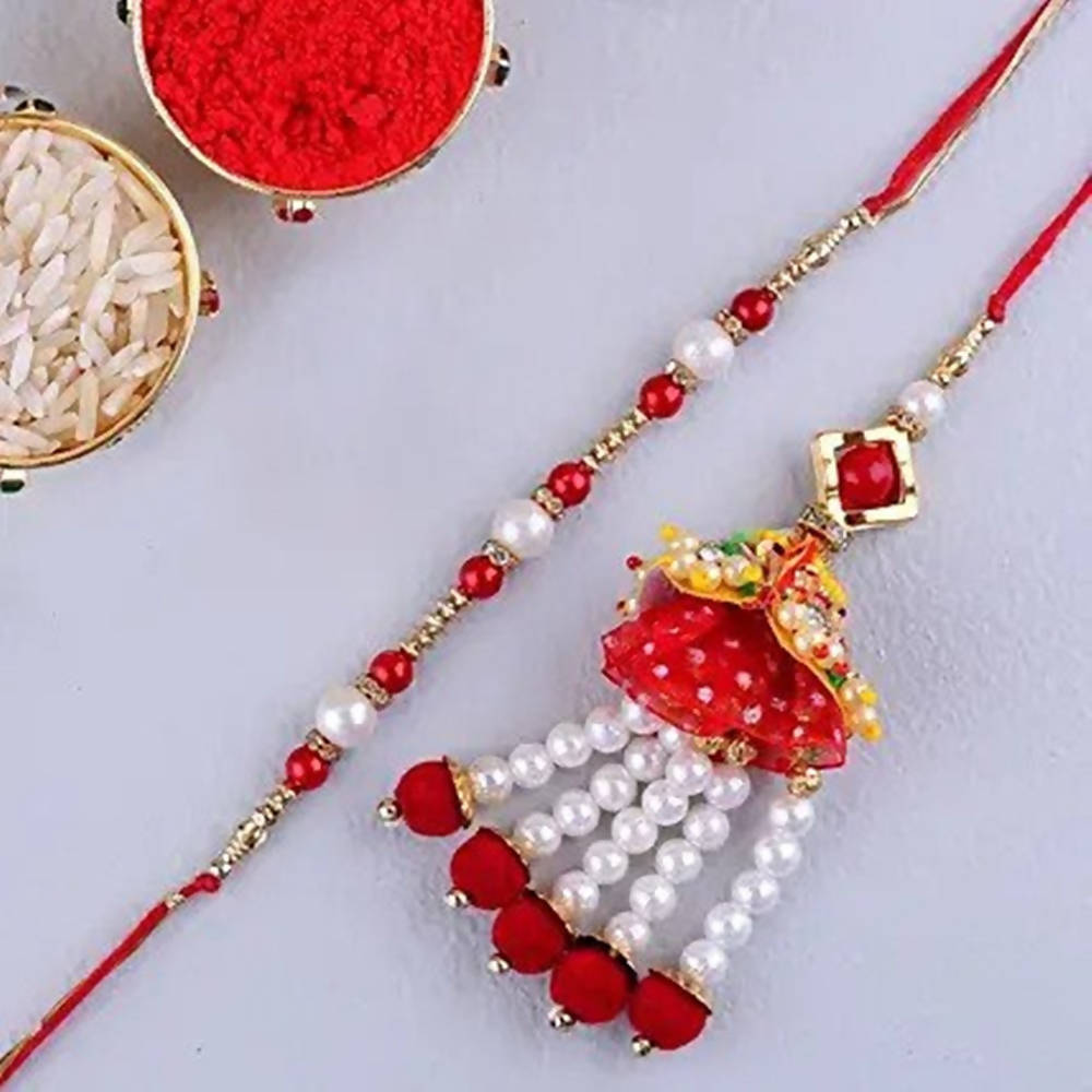 Pearl Lumba Rakhi Set And Dairy Milk Combo | Grocsy