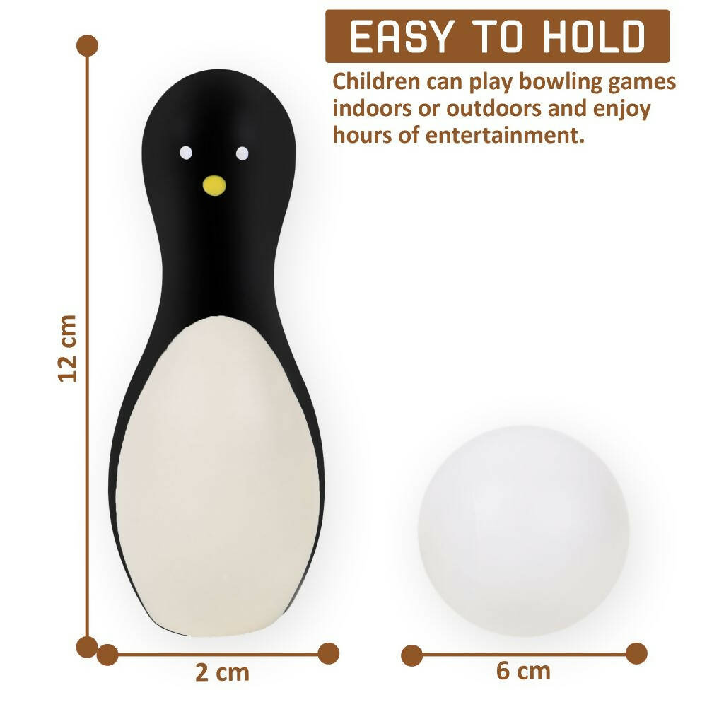 Matoyi Wooden Penguin Bowling Set For Kids | Grocsy