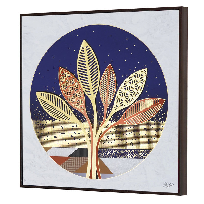 Tehzeeb Creations Golden Embossed Wall Painting | Grocsy