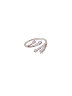 NVR Women's Stylish Latest Silver Plated Ring With Ad Stones | Grocsy