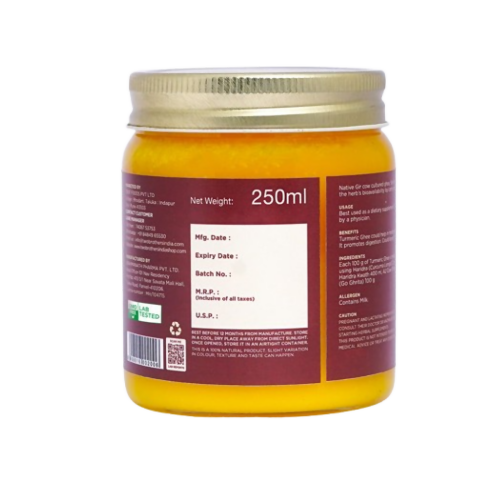Two Brothers Organic Farms Turmeric Ghee | Grocsy