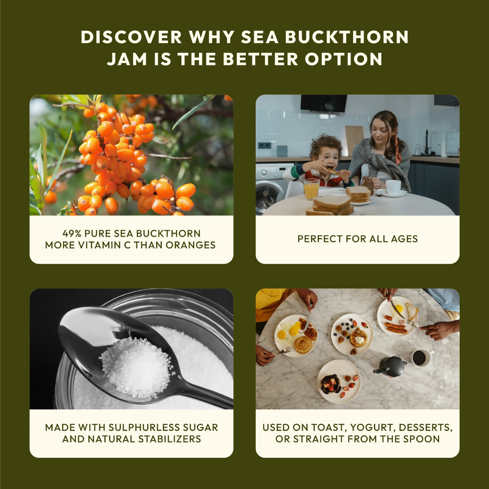Wellwith Sea Buckthorn Jam | Grocsy