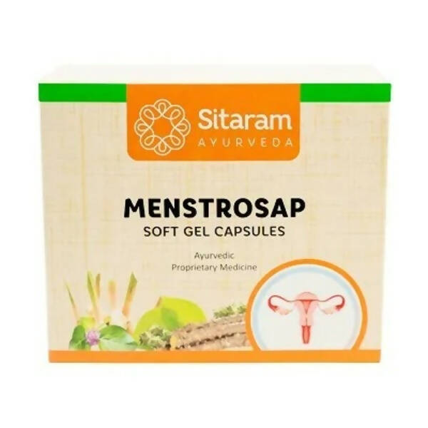 Sitaram Ayurveda Menstrosap Soft Gel Capsules | Grocsy