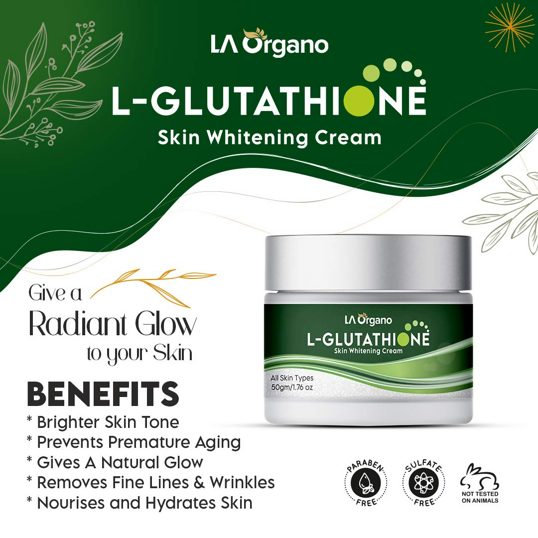 LA Organo L-Glutathione Cream For Skin Whitening | Grocsy