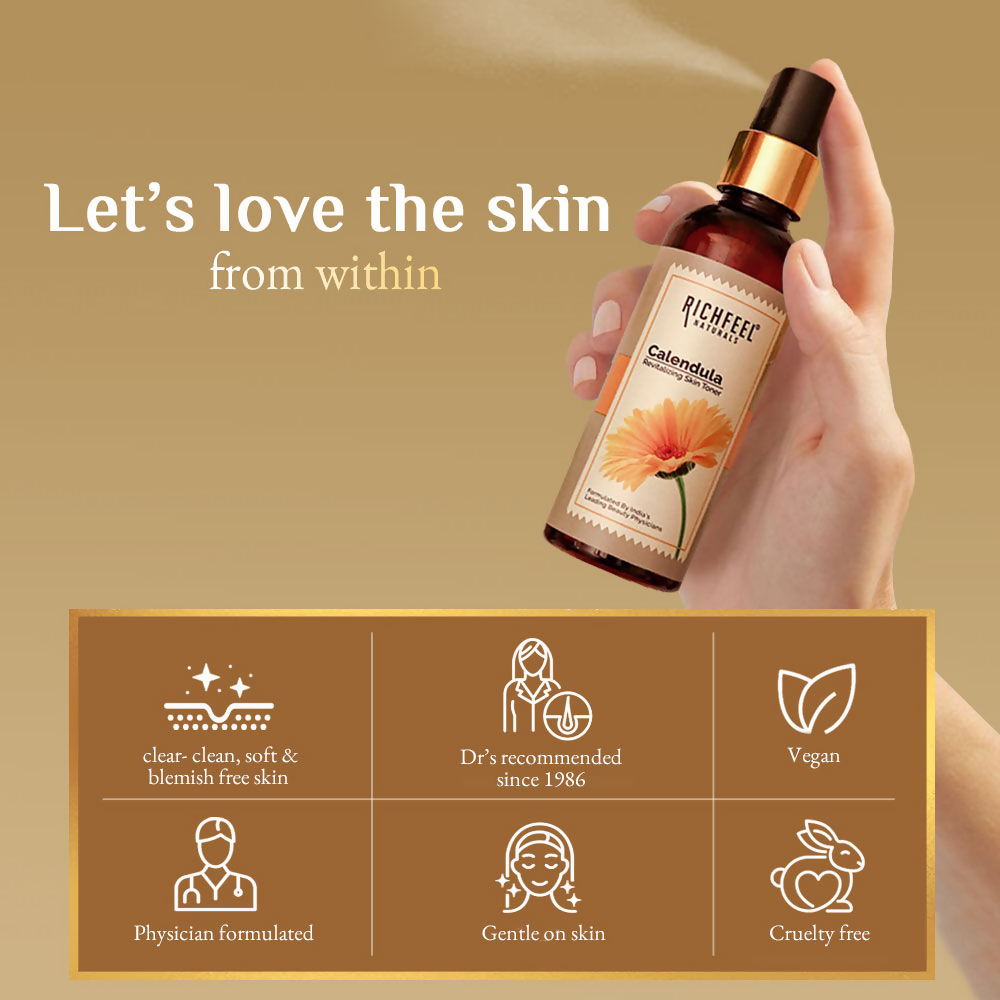 Richfeel Calendula Revitalising Skin Toner | Grocsy