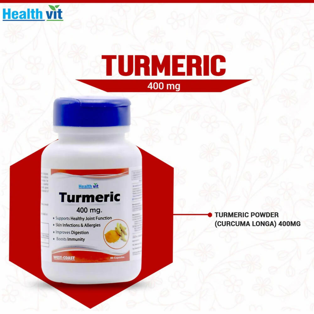 Healthvit Turmeric Capsules | Grocsy