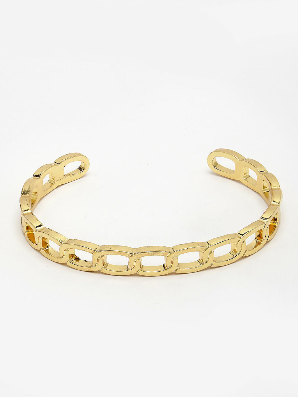 NVR Men's Gold-Polished Metal Cuff Bracelet