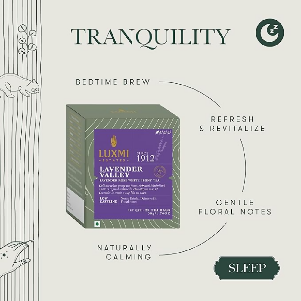 Luxmi Estates Lavender Valley White Tea | Grocsy