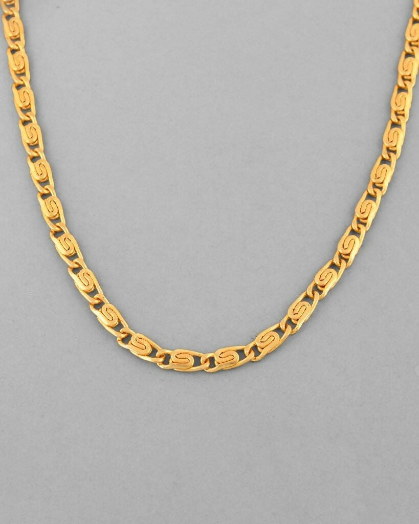 VOJ Gold-Polished Statement Chain | Grocsy
