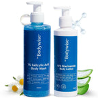 BeBodywise 1% Salicylic Acid Body Wash and 10% Niacinamide Body Lotion | Grocsy