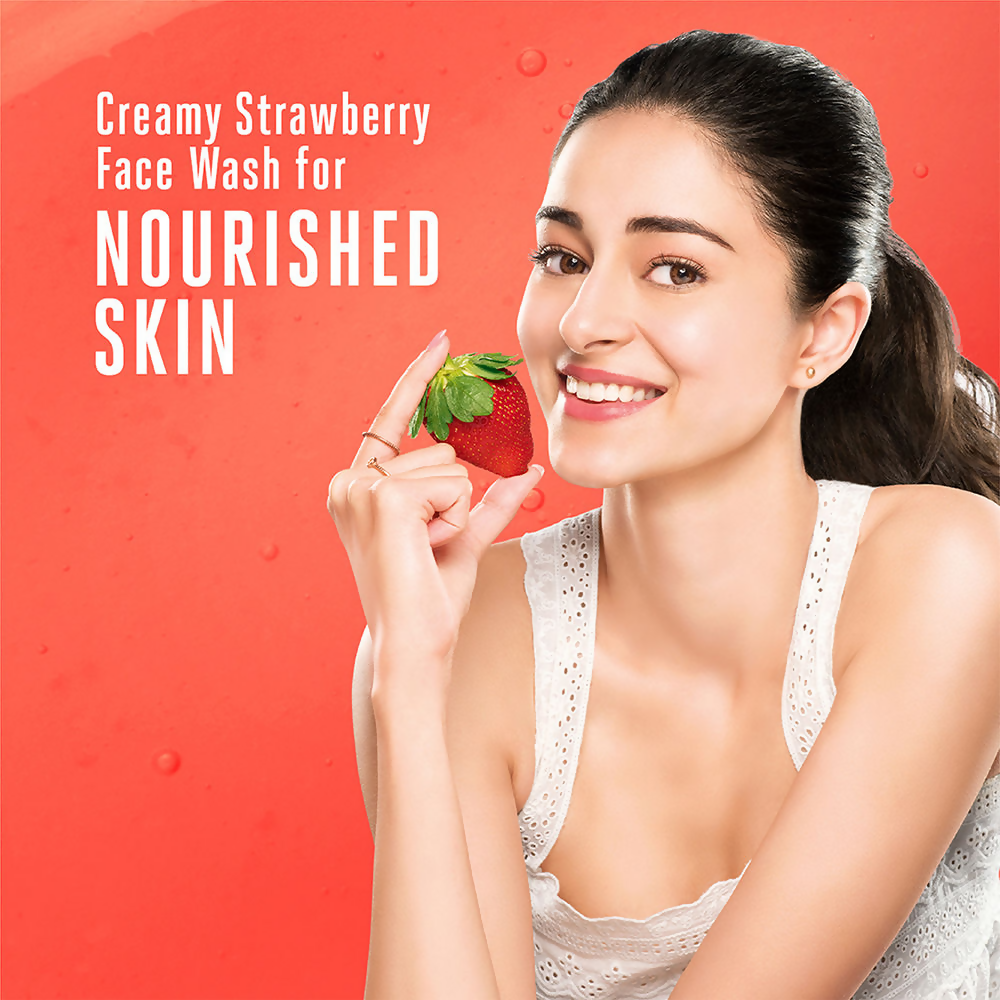 Lakme Blush & Glow Strawberry Creme Face Wash | Grocsy