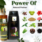 Qykkare Herbal Anti-Hairfall Shampoo & Herbal Hair Growth Oil Combo | Grocsy