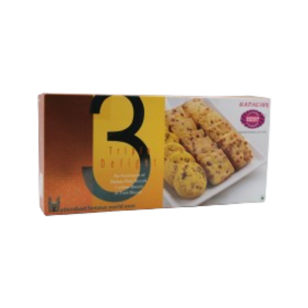 Karachi Bakery Triple Delight (Badam Pista, Cashew, Fruit) | Grocsy