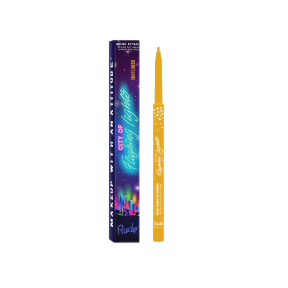 Rude Cosmetics City Of Flashing Lights Micro Retractable Liner - Sunflower | Grocsy