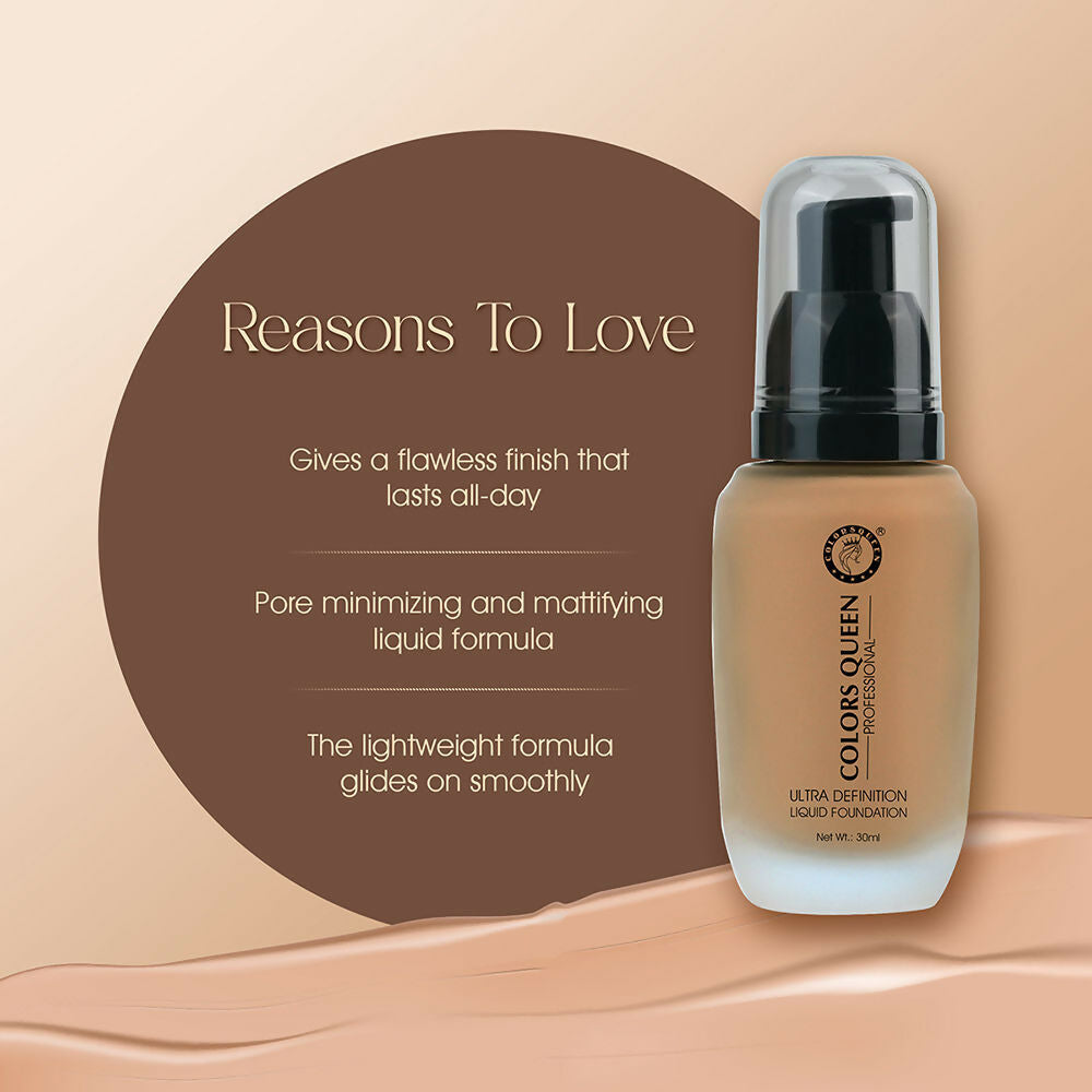 Colors Queen Ultra Definition Liquid Foundation - Paraliness | Grocsy