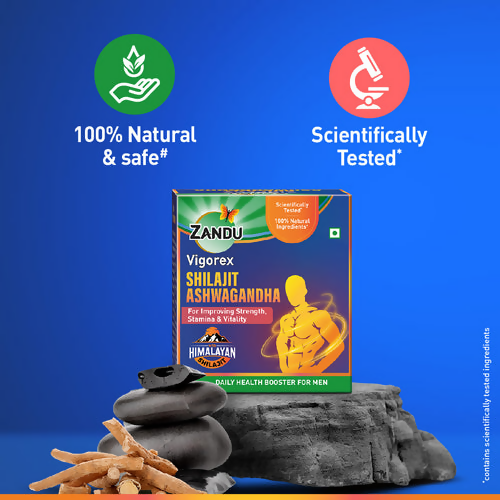 Zandu Vigorex SJ Ashwagandha Capsules | Grocsy