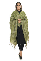 Mominos Fashion Moeza Handloom Cotton Mehendi Green Dupatta | Grocsy