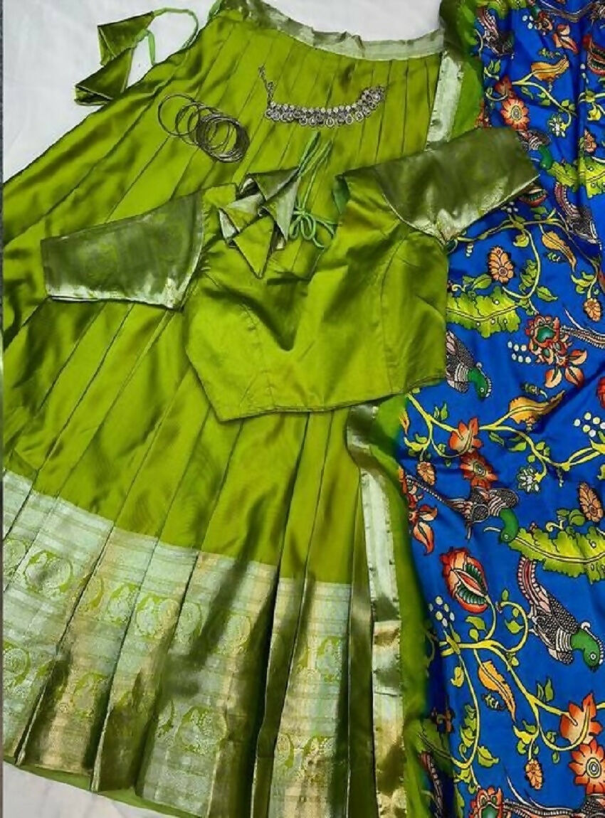 Teeya Creation New Latest Trendy Stylish Lehenga Choli Set - Green | Grocsy