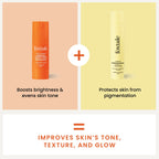 Foxtale Getting Even Skin Care Kit: C For Yourself Vitamin C Serum + Matte Finish Sunscreen | Grocsy