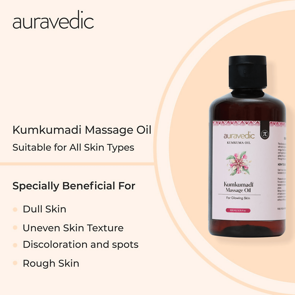 Auravedic Kumkumadi Full Body Massage Oil | Grocsy
