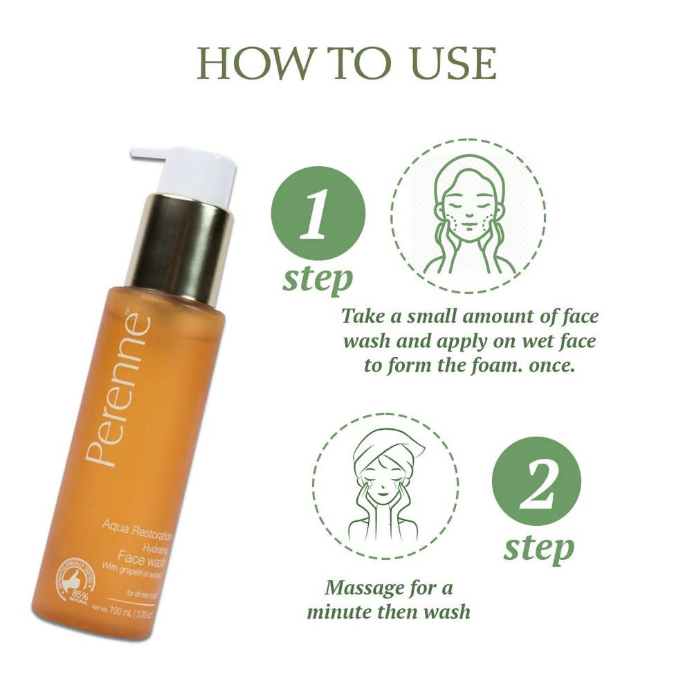 Perenne Aqua Restoration Hydrating Facewash | Grocsy