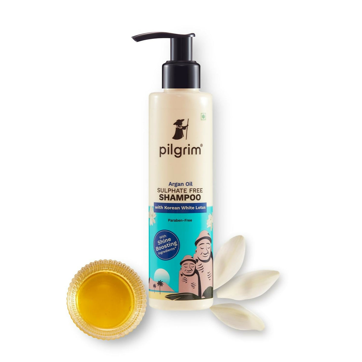Pilgrim Mild Sulphate Free Shampoo (Argan Oil) For Dry Frizzy Hair - Korean Beauty Secrets (Shampoo) | Grocsy