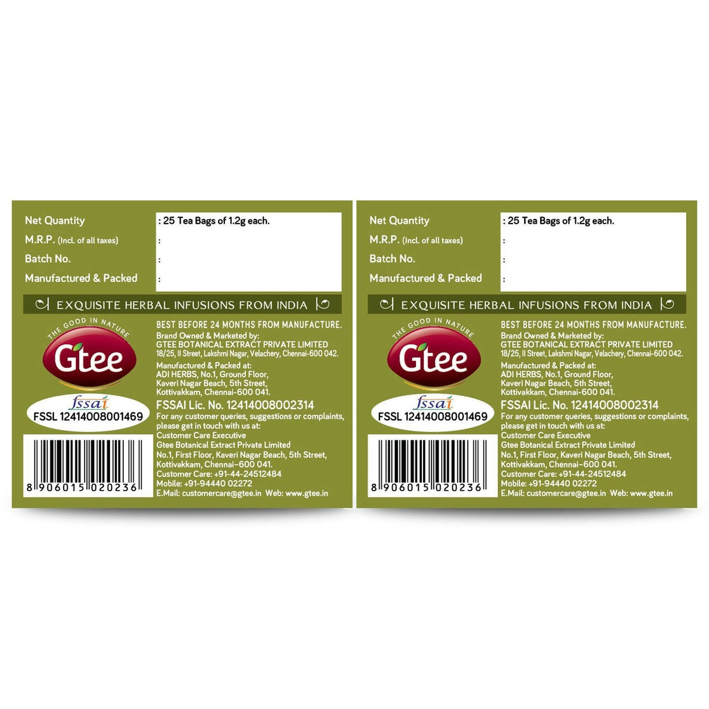 Gtee Tulsi Tea Bags | Grocsy